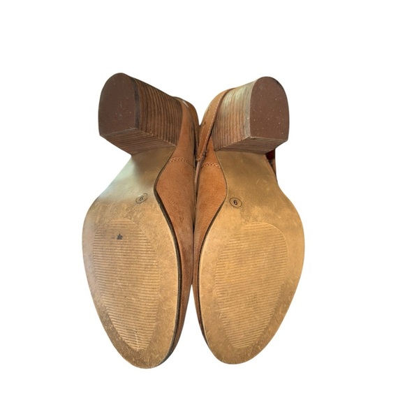 SALE $38. Steve Madden Tolteca Cognac Leather Southwest Mid Calf Boots. Size 9 - Picture 12 of 12